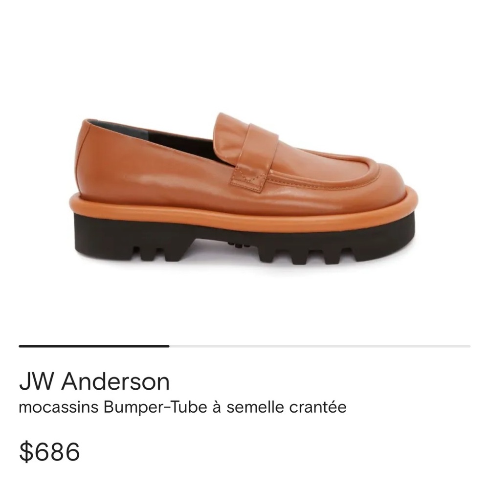 New JW Anderson Tan Bumper-Tube Slip-Ons